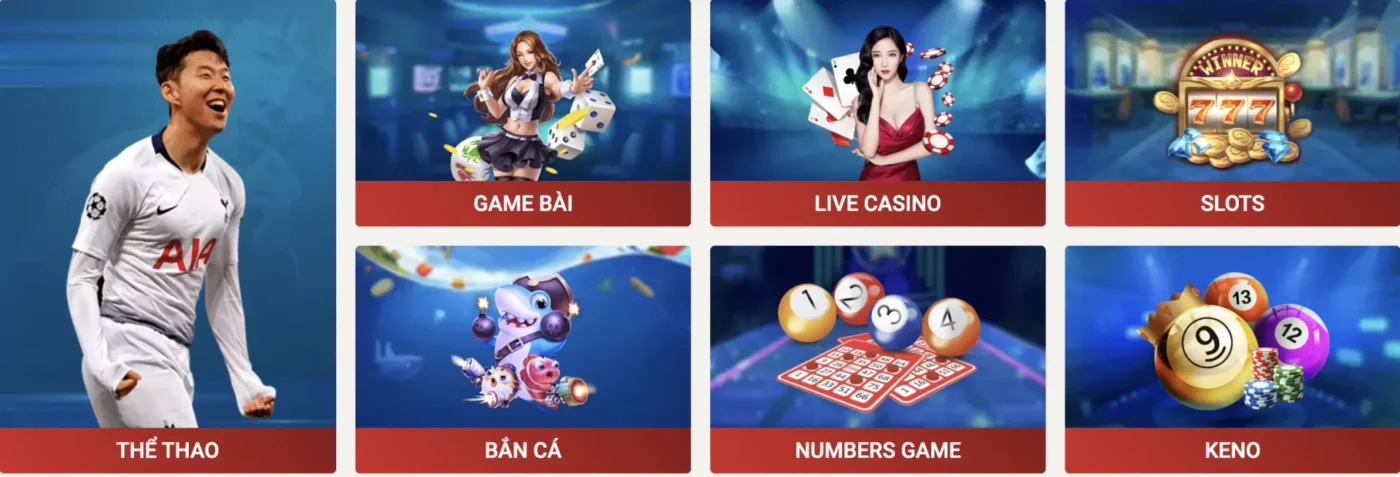 Sin88 có hệ thống game đa dạng, đầy đủ mọi thể loại